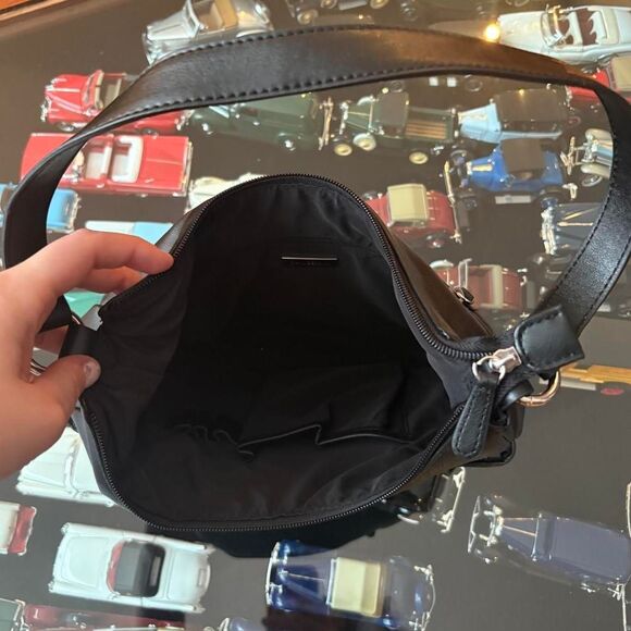 Giani Bernini Black Leather Shoulder Bag Purse New W/O Tags - Picture 6 of 7